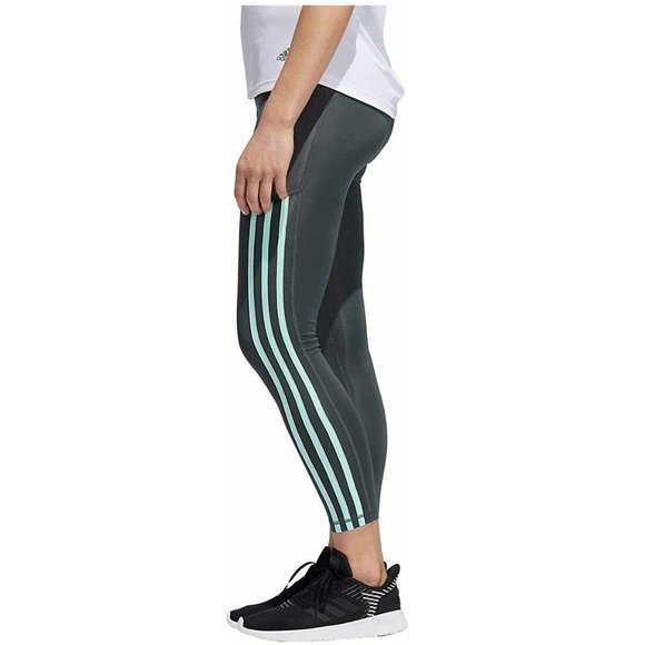 Adidas Ladies' High Waist 7/8 3-Stripe Active Tigh - Picture 4 of 6
